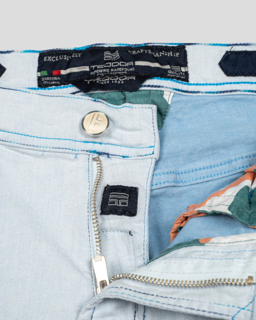 'ДЪНКОВИ БЕРМУДИ В ЦВЯТ ТЮРКОАЗ