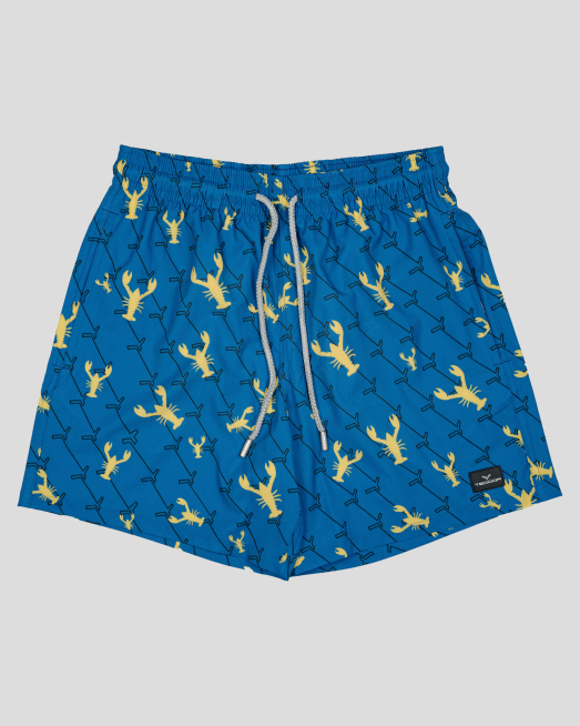 'БАНСКИ В СВЕТЛО СИН ЦВЯТ С ЕФЕКТЕН ПРИНТ 