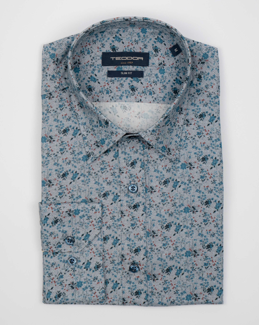 'РИЗА С ФЛОРАЛЕН ПРИНТ ДЕСЕН