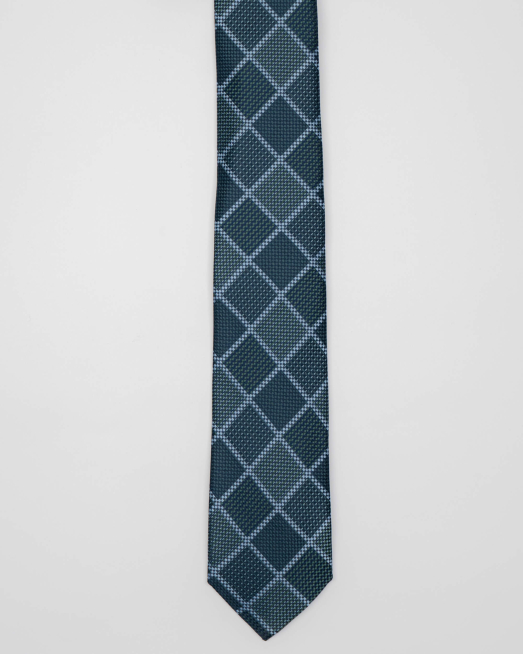 'ВРАТОВРЪЗКА НА СИНЬО-ЗЕЛЕНО КАРЕ