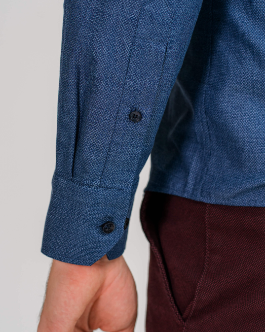 'ТЪМНО СИНЯ СТРУКТУРНА РИЗА С ЛОГО