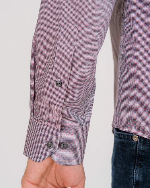 ' ПАМУЧНА РИЗА С ПРИНТ И БРОДЕРИЯ