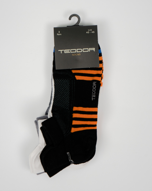 'ЧОРАПИ С БРОДЕРИЯ ЛОГО В КОМПЛЕКТ ОТ 3 БРОЯ