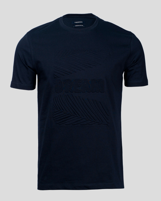 'ТЪМНО СИНЯ ТЕНИСКА С ДИГИТАЛЕН ПРИНТ