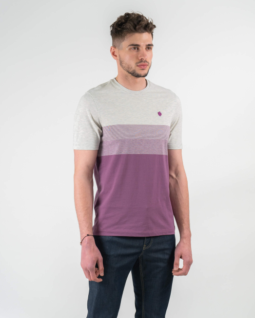 'ДВУЦВЕТНА ТЕНИСКА В  РИНГЕЛ ПАНО