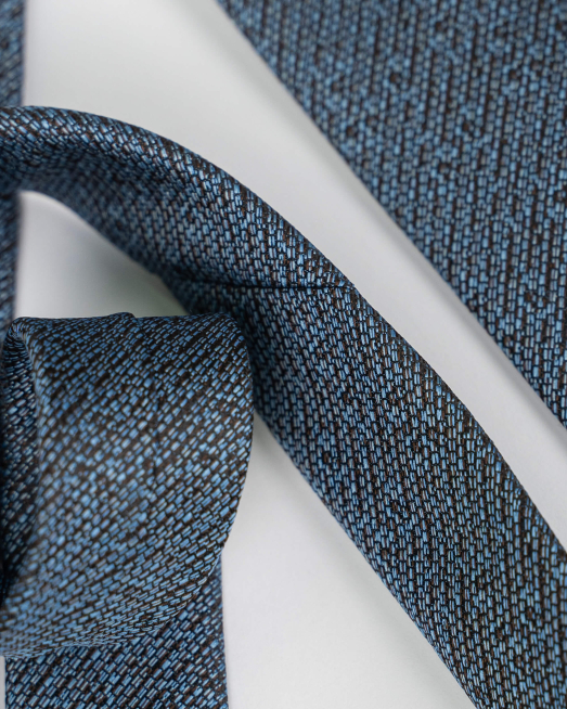 'СРЕДНО СИНЯ ВРАТОВРЪЗКА С ЧЕРНО