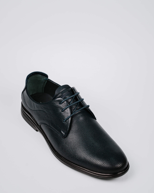 'ТЪМНО СИНИ ОБУВКИ С ПЕРФОРАЦИИ