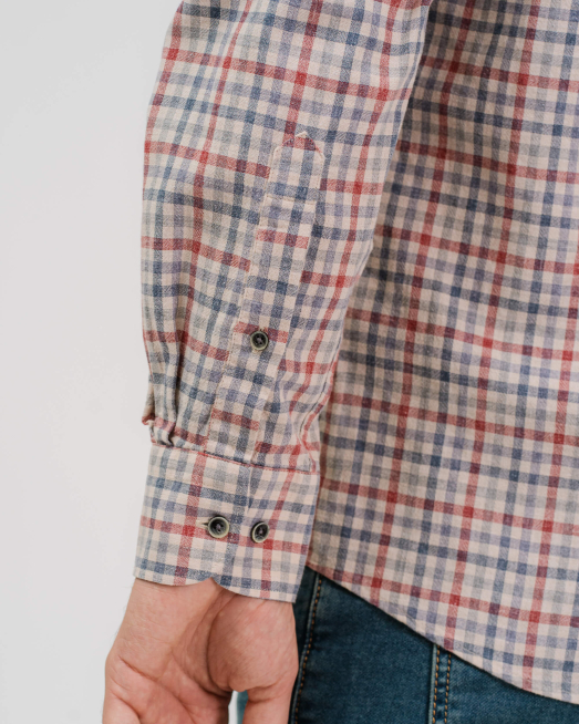 'ЛЕНЕНА КАРИРАНА РИЗА В БОРДО И СИНЬО