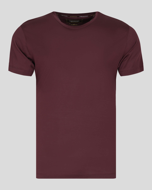 'ДВОЙНО МЕРСЕРИЗИРАНА ТЕНИСКА БАЗОВ МОДЕЛ В БОРДО
