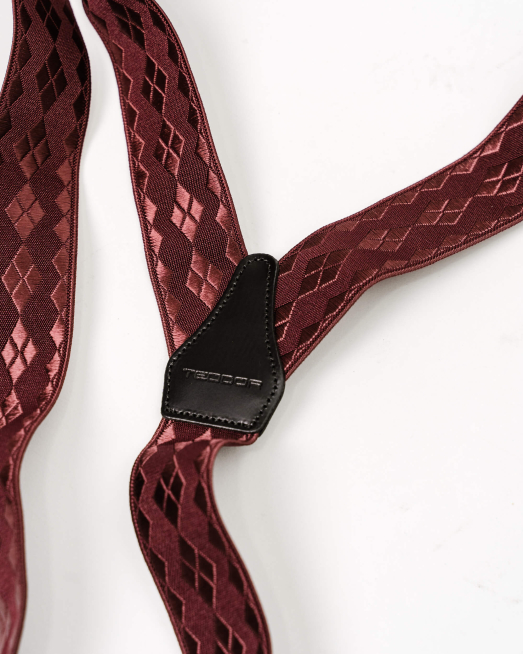 'ТИРАНТИ ОТ ТЕКСТИЛ И КОЖА В ЦВЯТ БОРДО