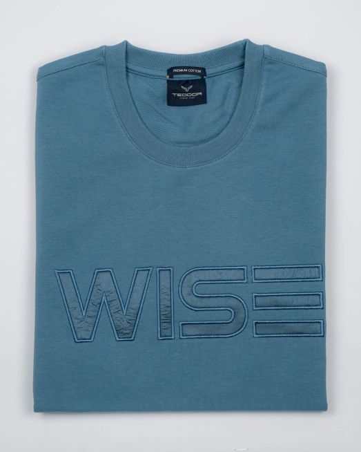 'СВЕТЛО СИНЯ БЛУЗА С АПЛИКАЦИЯ WISE