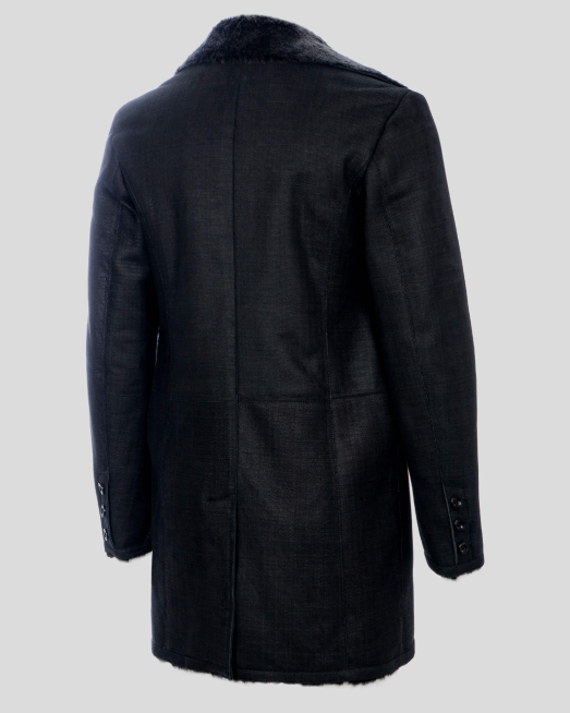 'ЕФЕКТНО ПАЛТО ОТ АГНЕШКА КОЖА С ПРИНТИРАН ДЕСЕН