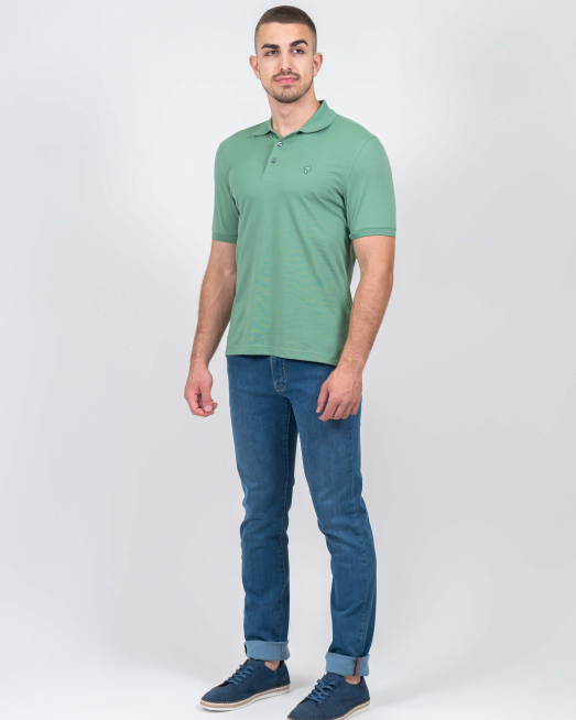 'ЗЕЛЕНА ТЕНИСКА БАЗОВ МОДЕЛ ОТ  PREMIUM ПАМУК