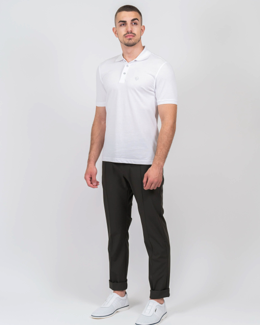 'БЯЛА ТЕНИСКА С ТОНАЛНА БРОДЕРИЯ ОТ PREMIUM ПАМУК