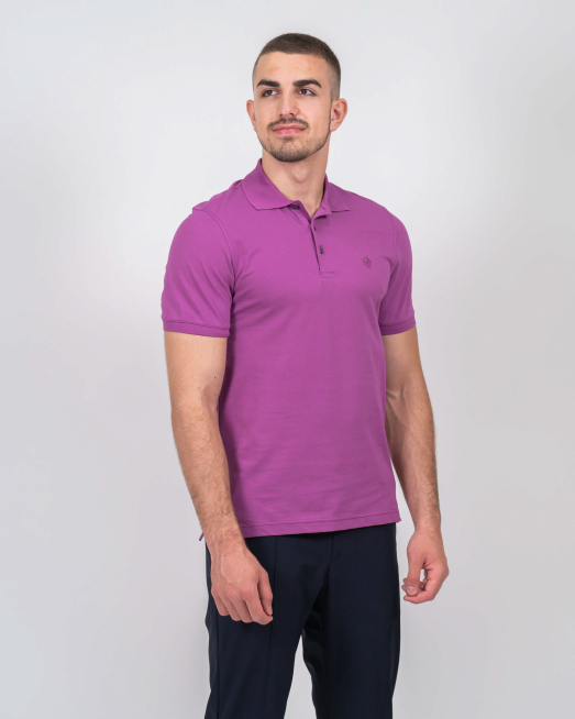 'ЛИЛАВА ТЕНИСКА ПОЛО ЯКА С БРОДЕРИЯ ОТ PREMIUM ПАМУК 