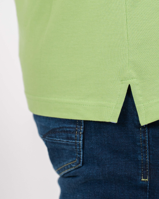 'СВЕТЛО ЗЕЛЕНА ТЕНИСКА С БРОДЕРИЯ ЛОГО ОТ PREMIUM ПАМУК