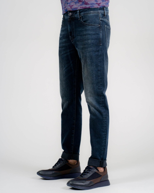 'ВТАЛЕНИ ДЪНКИ С ЕЛАСТАН В ИНДИГОВО СИН ЦВЯТ