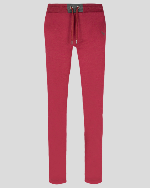 'ТРИКОТАЖЕН СПОРТЕН ПАНТАЛОН ОТ ПАМУК SUPIMA В ЦВЯТ БОРДО