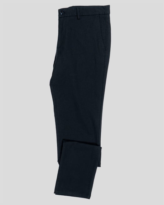 'ТЪМНО СИН СПОРТНО ЕЛЕГАНТЕН ПАНТАЛОН В СТРУКТУРА ПАНАМА