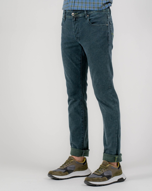 'ДЪНКИ С ЕФЕКТНО ПРАНЕ В ЗЕЛЕН ЦВЯТ PREMIUM СЕРИЯ