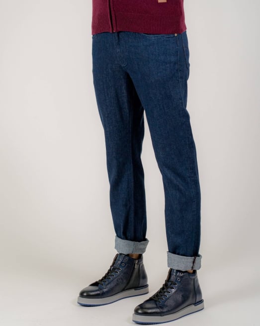 'СИНИ ДЪНКИ РИНС ПРАНЕ С КОНТРАСТНА ШАРКА В ЦВЯТ БОРДО