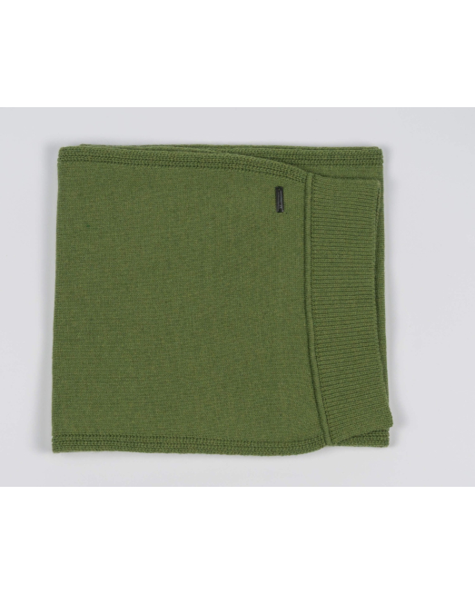 'ЗЕЛЕН ПЛЕТЕН ШАЛ ОТ ВЪЛНА МЕРИНО И КАШМИР