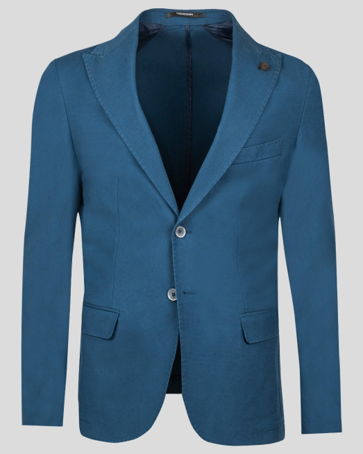 'ДЕНИМ СИН ЕЖЕДНЕВЕН СТРУКТУРЕН КОСТЮМ