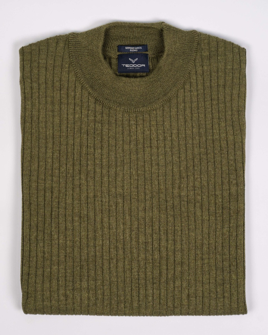 'ПОЛУПОЛО С ЕЛАСТИЧНА ПЛЕТКА В ЗЕЛЕН ЦВЯТ